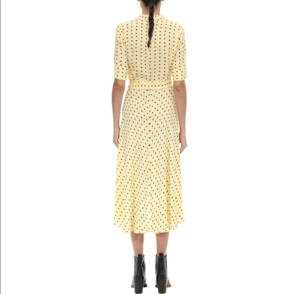 button front tea dress